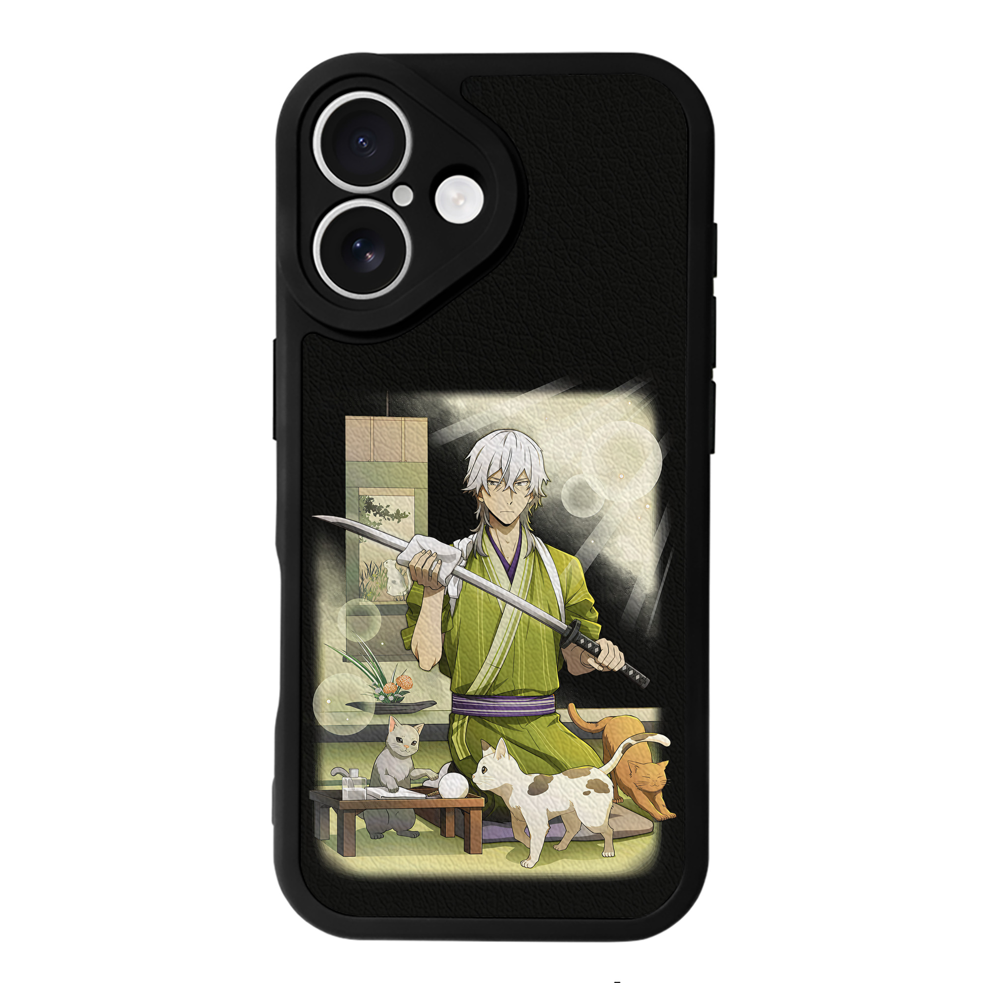 （画像用） 文豪ストレイドッグス Bungo Stray Dogs 【iPhone 16シリーズ対応】シリコンスマホケース（レザー調） 材質：シリコン